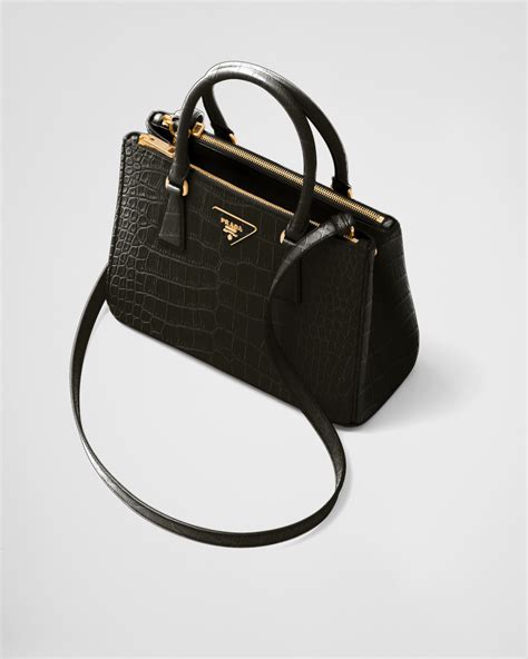 prada cahier medium|Medium Prada Galleria Crocodile Leather Bag.